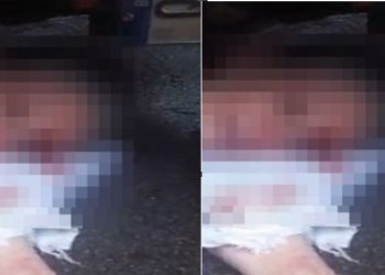 Vídeo forte: vozinha chora no chão após ser atropelada por moto em Manaus 