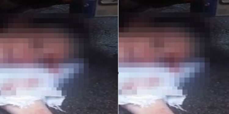 Vídeo forte: vozinha chora no chão após ser atropelada por moto em Manaus