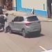 Vídeo: motoqueiro de app tenta ultrapassar e voa pelos ares com passageira em Manaus