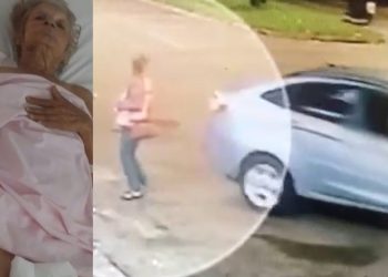 Vídeo mostra momento em que avó é atropelada por motorista bêbado