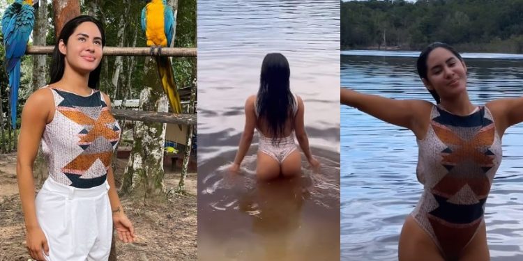 Vídeo: Isabelle visita tribo e mergulha nas águas da Amazônia: ‘que saudade’