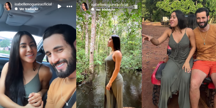 Isabelle mostra belezas manauaras para Matteus e apresenta sua ‘filha’ Jackson; veja