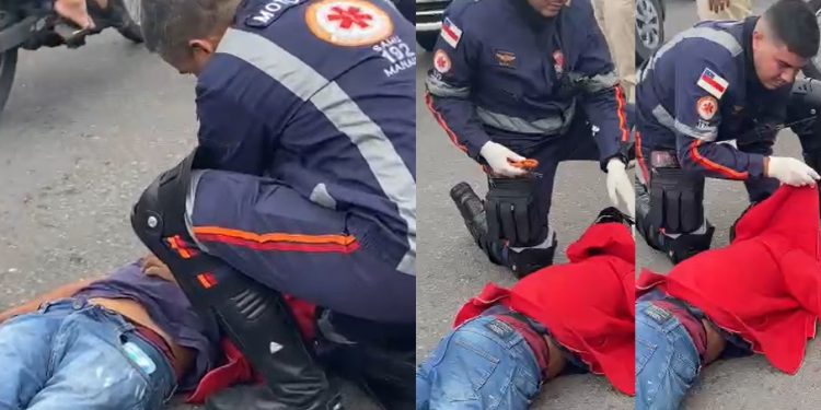 Vídeo forte: socorristas lutam pela vida de motoqueiro após grave acidente na  ZL