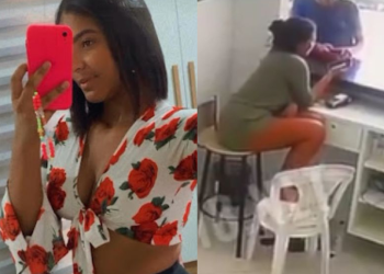 Vídeo mostra funcionária de loja sendo atacada por mulher e levando várias facadas; veja