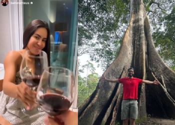 Vídeo: Depois de curtirem belezas amazônicas e culinária, Matteus e Isabelle têm noite de vinhos
