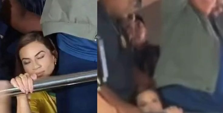 Vídeo: deputada Débora Menezes se rasteja em Manaus para ficar ao lado de Bolsonaro