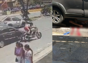 Vídeo: Casal fica em estado gravíssimo ao ser atingido por carro na Zona Leste de Manaus