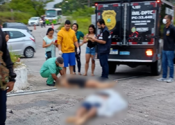 Namorados perdem controle em motocicleta e morrem em acidente no Distrito Industrial 1