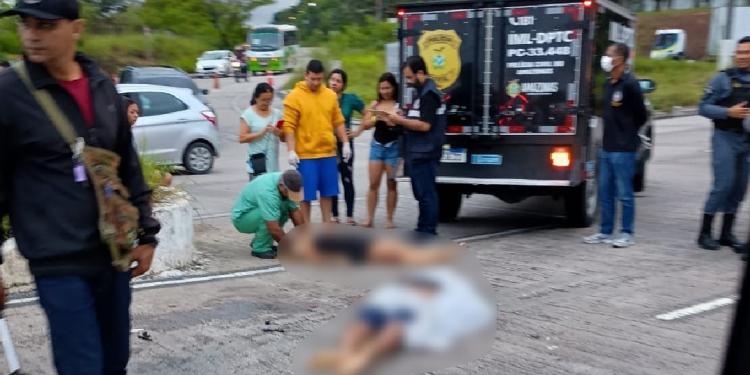 Namorados perdem controle em motocicleta e morrem em acidente no Distrito Industrial 1
