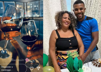 Mani Reggo posta ‘noite de vinho’ acompanhada e fãs apostam que ela voltou com o ex-BBB Davi