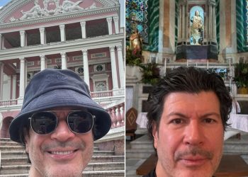 Paulo Ricardo faz passeio por Manaus e se declara: ‘cidade linda’