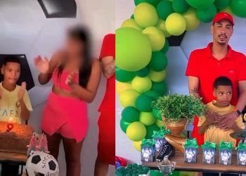 Vídeo: filho aparece batendo parabéns minutos antes de ser morto por traficantes com o pai