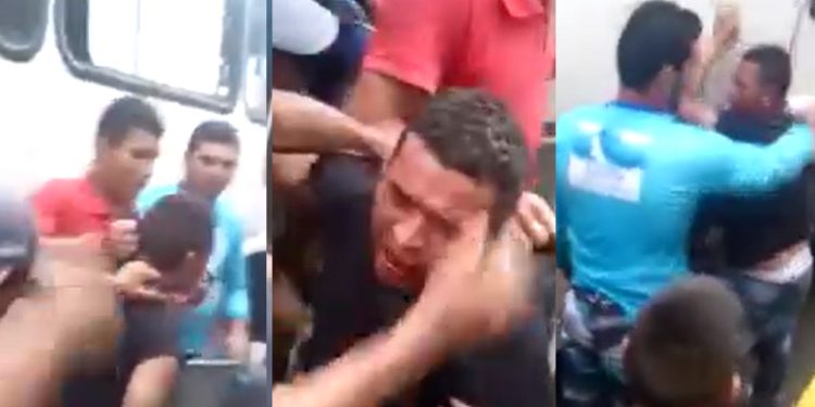 Vídeo: passageiros se juntam e quebram assaltante de ônibus em Manaus