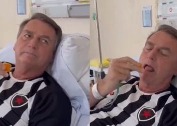 Sem previsão de alta, Bolsonaro come tucumã pela primeira vez: ‘bom’