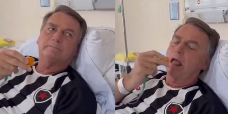 Sem previsão de alta, Bolsonaro come tucumã pela primeira vez: ‘bom’