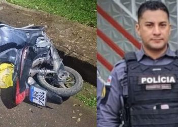 Cabo da PM perde o controle da moto e morre em pleno Dia das Mães em Tefé