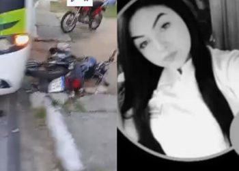 Vídeo: casal sofre acidente no viaduto do V8 e mulher morre após três dias internada no HPS João Lúcio