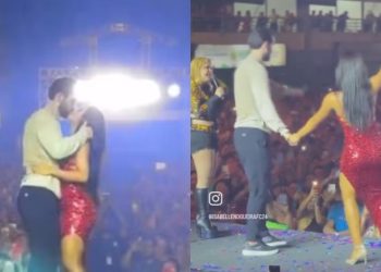 Mabelle vive: Isabelle beija Matteus e recebe bênção de Joelma no palco