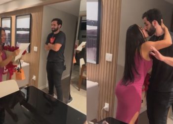 Veja a reação de Isabelle ao ganhar flores, cartinha de amor e pedido de namoro de Matteus