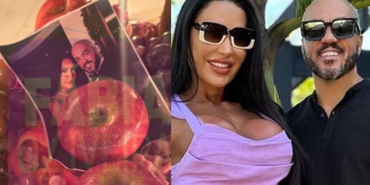 Pai de santo aparece fazendo 'amarração' com foto de Belo e Gracyanne