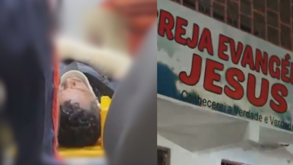 Homem recebe punição de facção e invade culto com o corpo sangrando pedindo ajuda no Nova Vitória