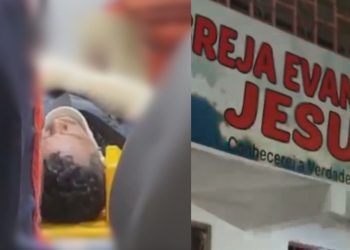 Homem recebe punição de facção e invade culto com o corpo sangrando pedindo ajuda no Nova Vitória