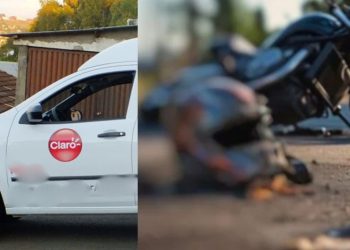 Acidente que matou motoqueiro em Manaus foi causado por um carro da Claro, diz família da vítima