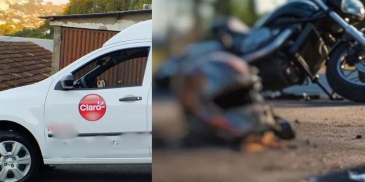 Acidente que matou motoqueiro em Manaus foi causado por um carro da Claro, diz família da vítima