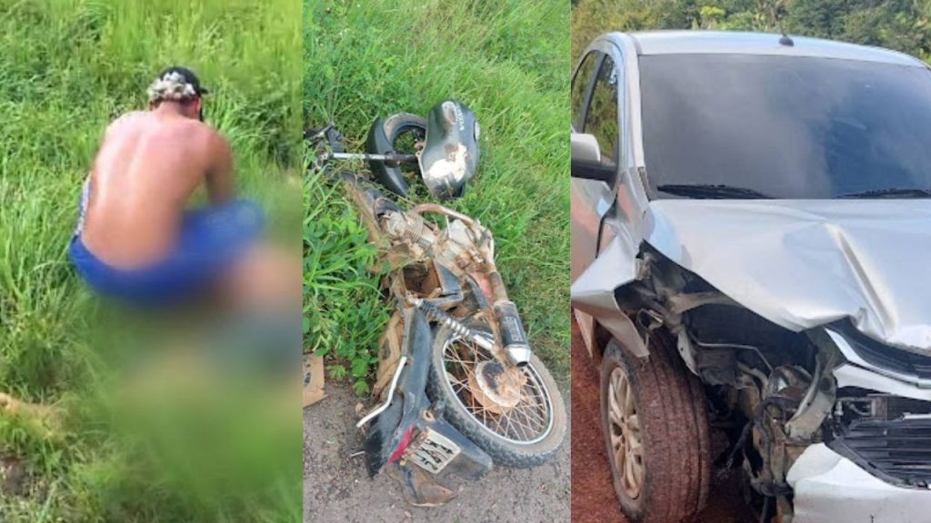 Vídeo: piloto de moto fica ferido e garupa morre após 'darem grau' na BR-174