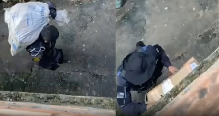 Vídeos: PMs flagrados traficando 16 sacos de entorpecentes são presos em Manaus