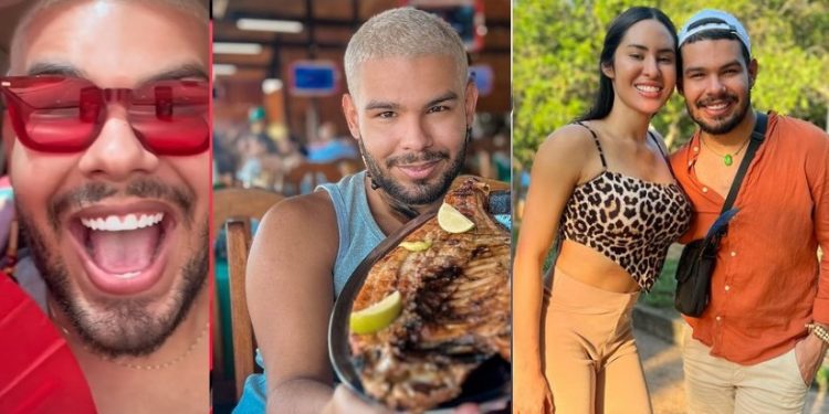 Após “desistir de ser gay”, ex-BBB Viny chega a Manaus de leque e vai à Parintins
