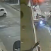 Vídeo: Perseguindo ladrão, PM acaba atropelado por idosa e fica com a perna ‘pendurada’
