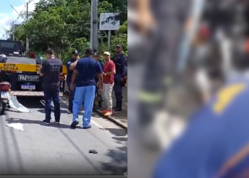 Vídeo: Populares tentam massagem cardíaca, mas motoqueiro morre após colisão no Tarumã