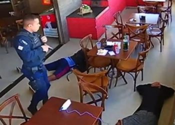 Vídeo: bandidos roubam carro, mas decidem tomar café e acabam presos na padaria