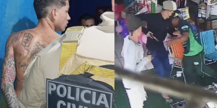 Vídeo: Suspeito de matar com 12 tiros funcionário da Apa Móveis é preso pela polícia