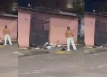 Marido é proibido de entrar em casa pela esposa em Manaus e vizinhos garantem: ‘é gaia’