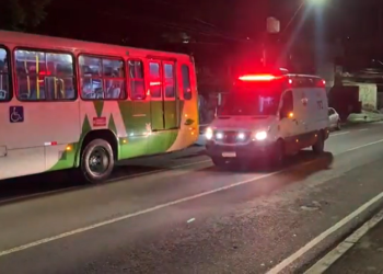 Jovem cai de cabeça na Getúlio Vargas ao pular do ônibus 227 para fugir de assalto