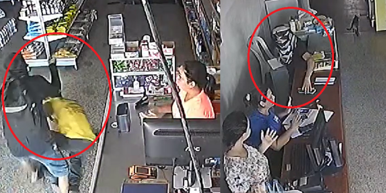 Vídeo: Arretados, dupla com balaclava e armas assaltam mercadinhos em Iranduba e são procurados