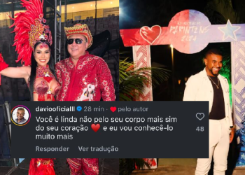 Web aponta clima entre Davi e Tamires Assis, guia de David Assayag: ‘Não conseguiu a Isa, foi atrás da cópia!’