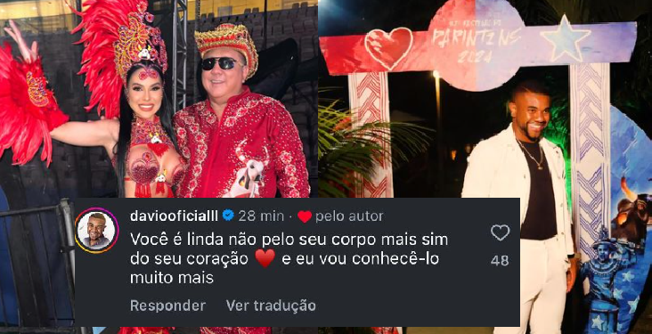 Web aponta clima entre Davi e Tamires Assis, guia de David Assayag: ‘Não conseguiu a Isa, foi atrás da cópia!’