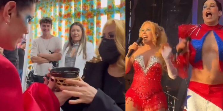 Vídeo: Joelma dá tacacá do Pará ao ex-RBD Christian Chávez e ele pira o cabeção