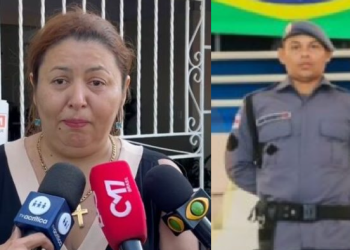 Em velório, família se despede de PM morto em troca de tiros no Centro e esposa lamenta: ‘Grande homem’