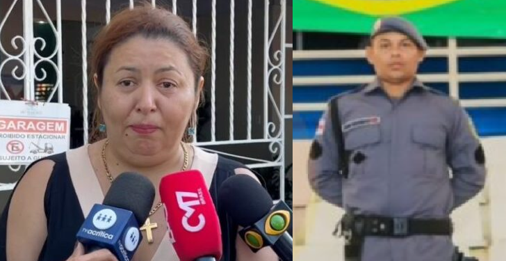 Em velório, família se despede de PM morto em troca de tiros no Centro e esposa lamenta: ‘Grande homem’