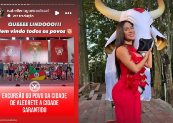 ‘Queeee lindooo!!!’, se anima Isabelle com excursão de moradores do Alegrete para Parintins