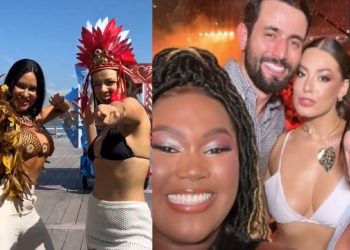 Vídeo: Isabelle usa fama dos ex-BBBs e leva Festival de Parintins a outro patamar