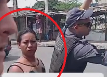 Vídeo: Ladra que comandava arrastão no 652 apanha da população e é entregue à PM em Manaus