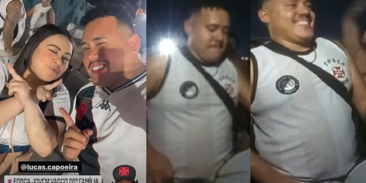 Vídeo: Ex-BBB Lucas Buda chega em Manaus e assiste jogo com a Força Jovem do Vasco