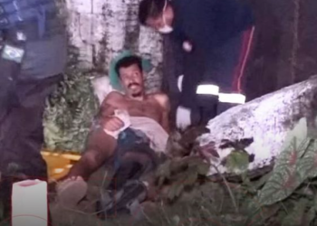 Homem briga com a esposa e sai de casa para dormir com a amante, mas muro cai em cima dele