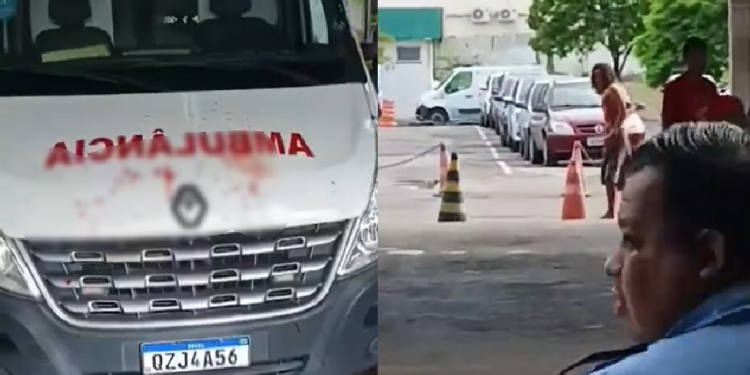 Vídeo: Todo arrebentado e com braço quebrado, homem tem surto dentro do Hospital 28 de Agosto
