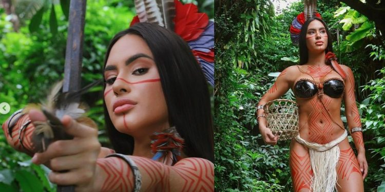 Isabelle publica ensaio indígena na Floresta Amazônica e arrebata corações: ‘perfeita’
